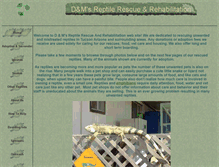 Tablet Screenshot of dmreptilerescue.com